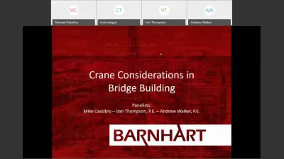 Crane Considerations in Bridge Building - Webinar Thumbnail Image
